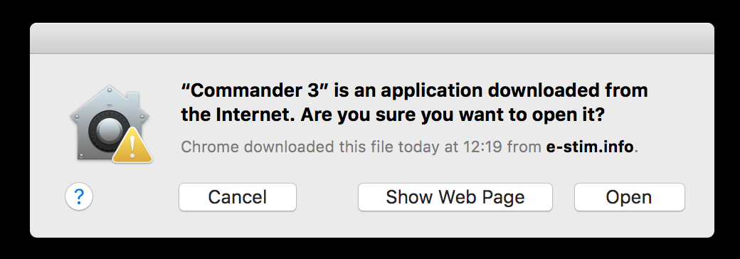 Commander 3 download warning