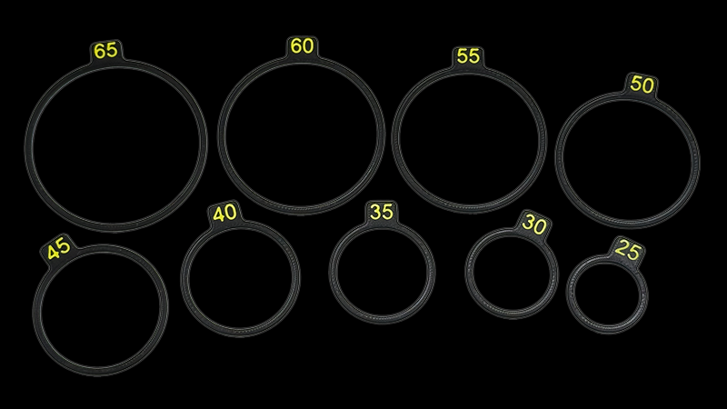 Full E-Stim Systems ElectroRing Sizing Set